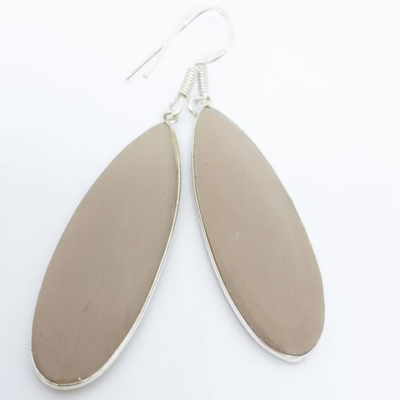 Mookaite 925 Sterling Silver Statement Earrings - Artisan Crafted - Picture 12 of 14